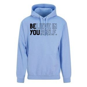 Believe In Yourself Positive Message Saying Inspirational Gift Unisex Surf Hoodie