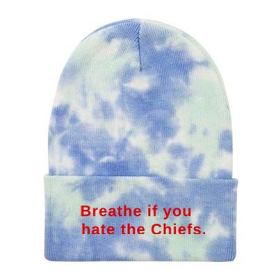 Breathe If You Hate The Chief S Tie Dye 12in Knit Beanie