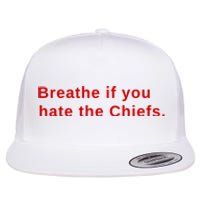 Breathe If You Hate The Chief S Flat Bill Trucker Hat