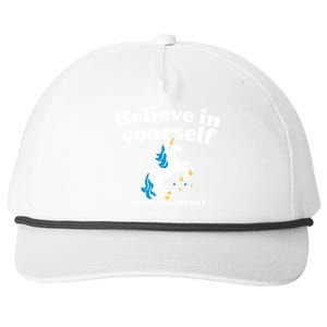 Believe In Yourself Snapback Five-Panel Rope Hat