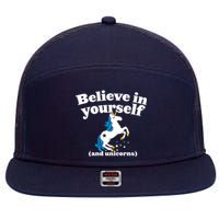 Believe In Yourself 7 Panel Mesh Trucker Snapback Hat