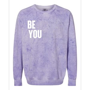 Believe In Yourself Motivational Quote Inspiration Positive Colorblast Crewneck Sweatshirt