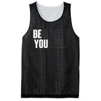 Believe In Yourself Motivational Quote Inspiration Positive Mesh Reversible Basketball Jersey Tank