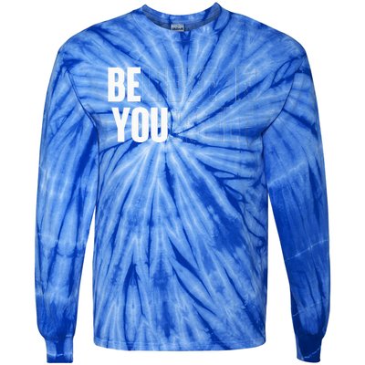 Believe In Yourself Motivational Quote Inspiration Positive Tie-Dye Long Sleeve Shirt