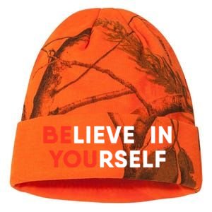 Believe In Yourself Motivation Great Gift Kati Licensed 12" Camo Beanie