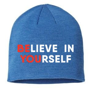 Believe In Yourself Motivation Great Gift Sustainable Beanie