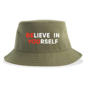 Believe In Yourself Motivation Great Gift Sustainable Bucket Hat