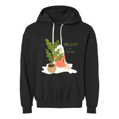 Beleaf In Yourself Garment-Dyed Fleece Hoodie