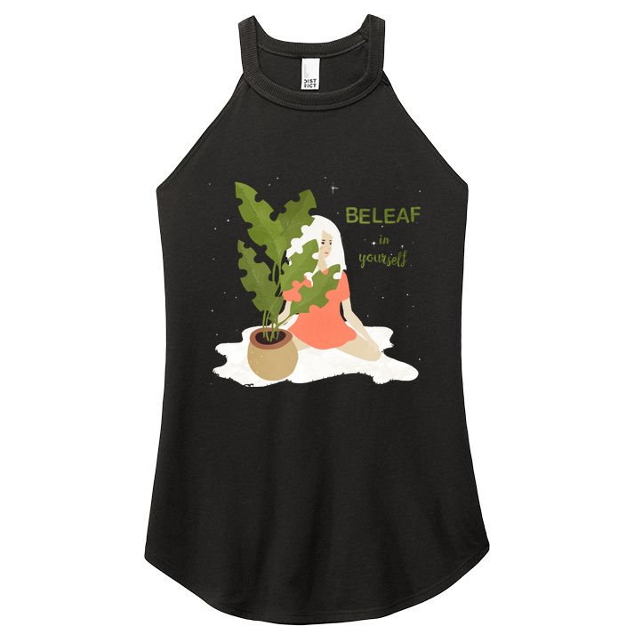 Beleaf In Yourself Women's Perfect Tri Rocker Tank