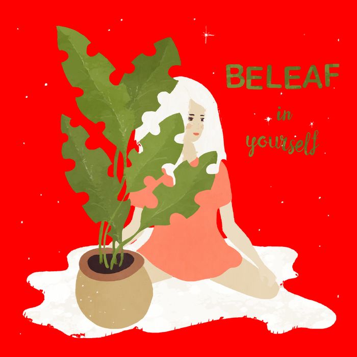 Beleaf In Yourself Button