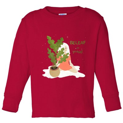 Beleaf In Yourself Toddler Long Sleeve Shirt