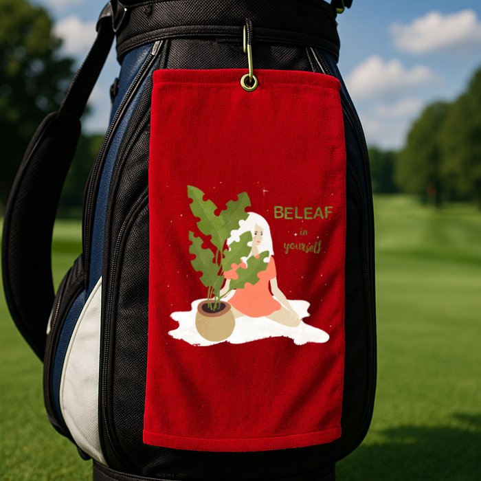 Beleaf In Yourself Golf Towel