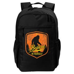 Believe In Yourself Funny Motivational Sasquatch Bigfoot Daily Commute Backpack