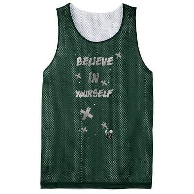 Believe In Yourself Mesh Reversible Basketball Jersey Tank