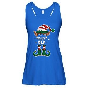 Believe In Your Gift Funny Christmas Matching Family Meaningful Gift Ladies Essential Flowy Tank