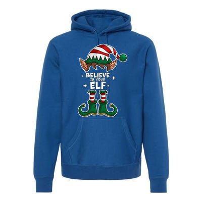 Believe In Your Gift Funny Christmas Matching Family Meaningful Gift Premium Hoodie