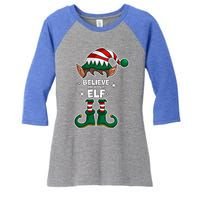 Believe In Your Gift Funny Christmas Matching Family Meaningful Gift Women's Tri-Blend 3/4-Sleeve Raglan Shirt