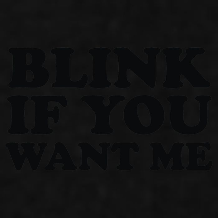 BLINK IF YOU WANT ME Ladies PosiCharge Tri-Blend Wicking Tank