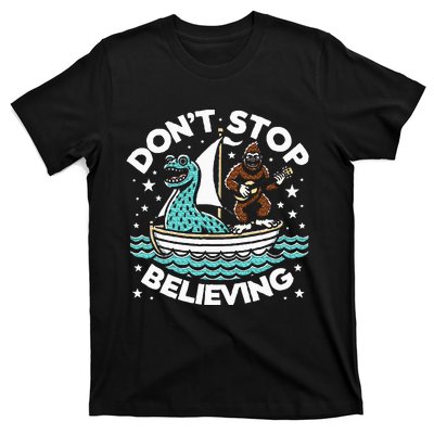 Believe In Yourself & Mythical Creatures Bigfoot Loch Ness T-Shirt