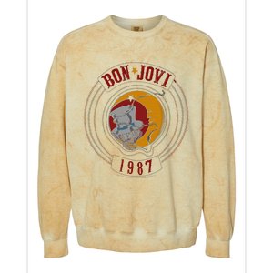 B.O.N Jovi 1987 Colorblast Crewneck Sweatshirt