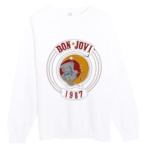 B.O.N Jovi 1987 Premium Crewneck Sweatshirt