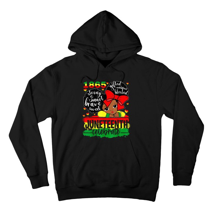 Black Juneteenth 1865 Celebrate Indepedence Day Hoodie