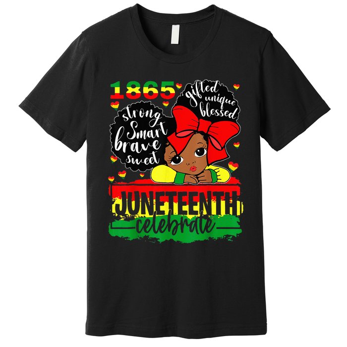 Black Juneteenth 1865 Celebrate Indepedence Day Premium T-Shirt