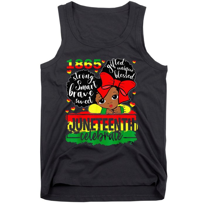 Black Juneteenth 1865 Celebrate Indepedence Day Tank Top