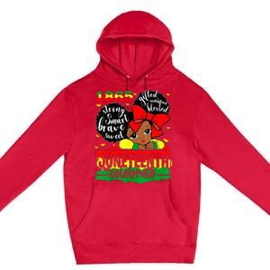 Black Juneteenth 1865 Celebrate Indepedence Day Premium Pullover Hoodie