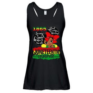 Black Juneteenth 1865 Celebrate Indepedence Day Ladies Essential Flowy Tank