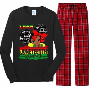 Black Juneteenth 1865 Celebrate Indepedence Day Long Sleeve Pajama Set