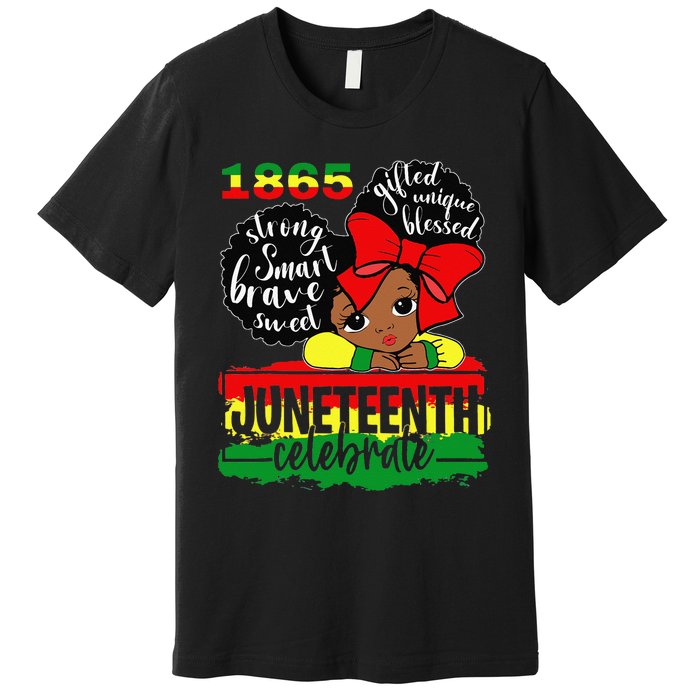 Black Juneteenth 1865 Celebrate Indepedence Day Premium T-Shirt