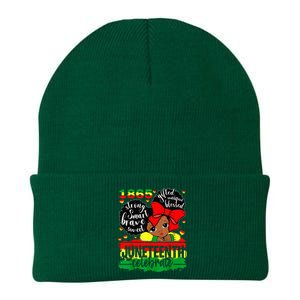 Black Juneteenth 1865 Celebrate Indepedence Day Knit Cap Winter Beanie