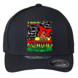 Black Juneteenth 1865 Celebrate Indepedence Day Flexfit Unipanel Trucker Cap