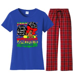 Black Juneteenth 1865 Celebrate Indepedence Day Women's Flannel Pajama Set