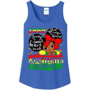 Black Juneteenth 1865 Celebrate Indepedence Day Ladies Essential Tank