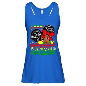 Black Juneteenth 1865 Celebrate Indepedence Day Ladies Essential Flowy Tank