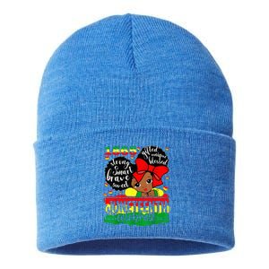 Black Juneteenth 1865 Celebrate Indepedence Day Sustainable Knit Beanie