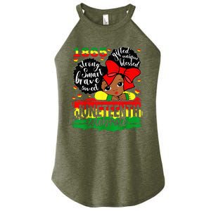 Black Juneteenth 1865 Celebrate Indepedence Day Women's Perfect Tri Rocker Tank