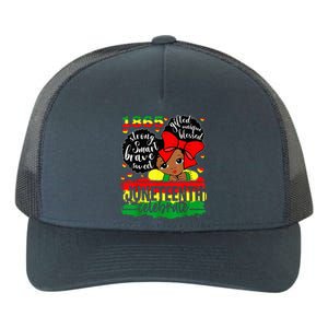 Black Juneteenth 1865 Celebrate Indepedence Day Yupoong Adult 5-Panel Trucker Hat