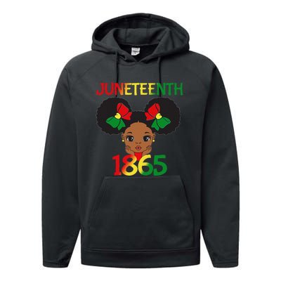 Black Juneteenth 1865 Celebration Performance Fleece Hoodie