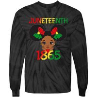 Black Juneteenth 1865 Celebration Tie-Dye Long Sleeve Shirt