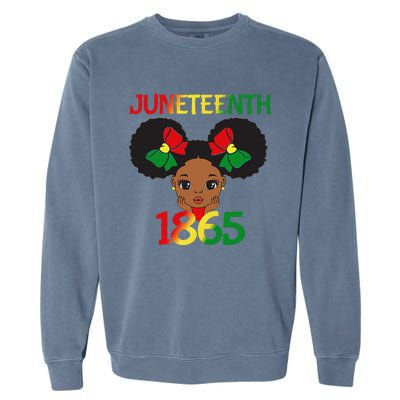 Black Juneteenth 1865 Celebration Garment-Dyed Sweatshirt