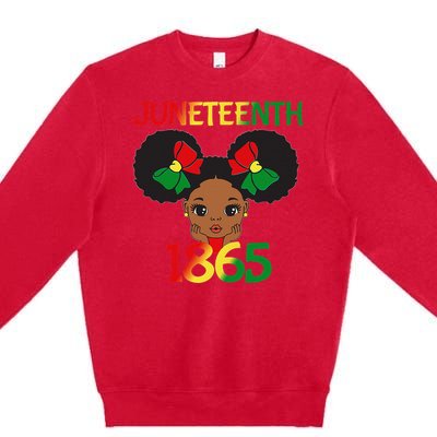 Black Juneteenth 1865 Celebration Premium Crewneck Sweatshirt