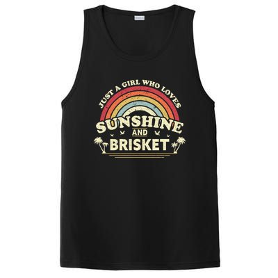 Briskegift Just A Who Loves Sunshine And Brisket Gift PosiCharge Competitor Tank