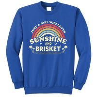 Briskegift Just A Who Loves Sunshine And Brisket Gift Sweatshirt