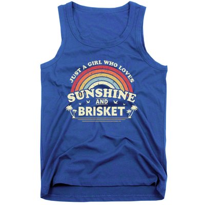 Briskegift Just A Who Loves Sunshine And Brisket Gift Tank Top