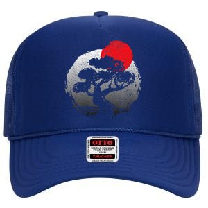 Bonsai Japanese Art Bonzai High Crown Mesh Back Trucker Hat