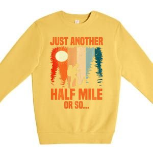 Backpacking Just Another Half Mile Or So Premium Crewneck Sweatshirt