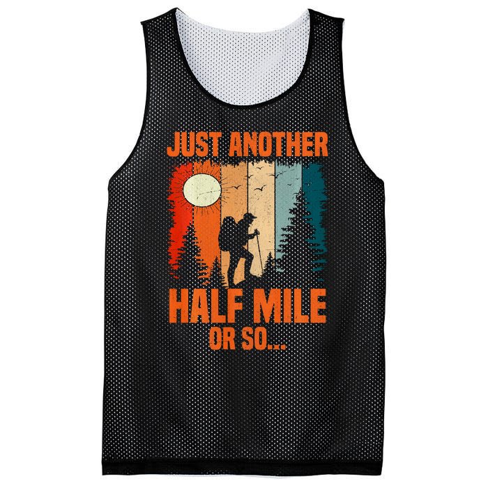 Backpacking Just Another Half Mile Or So Mesh Reversible Basketball Jersey Tank